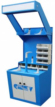 Banco con soporte para hormas