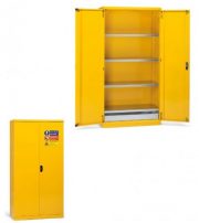 Safety cabinet for paints and solvents